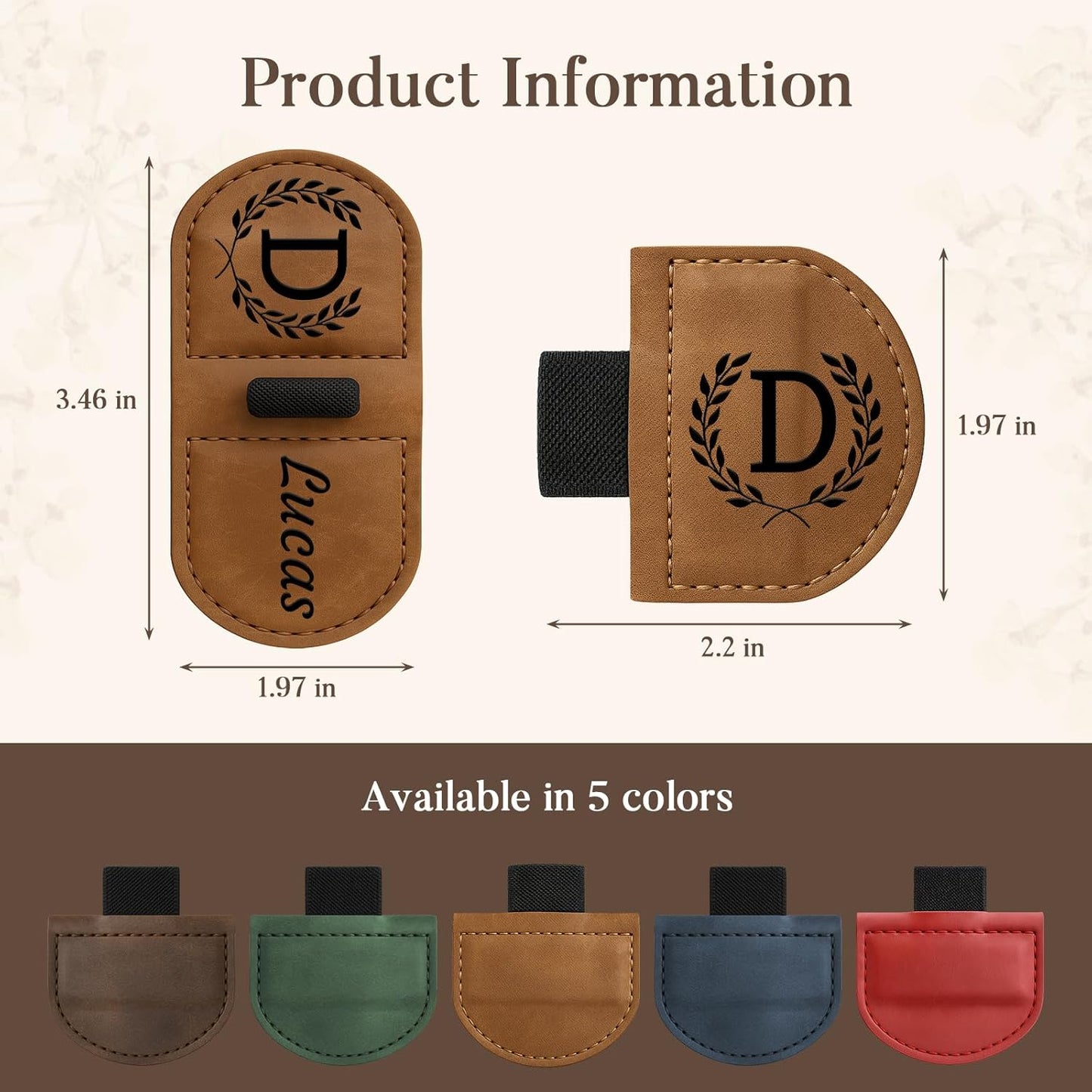 Personalized Leather Magnetic Bookmark™