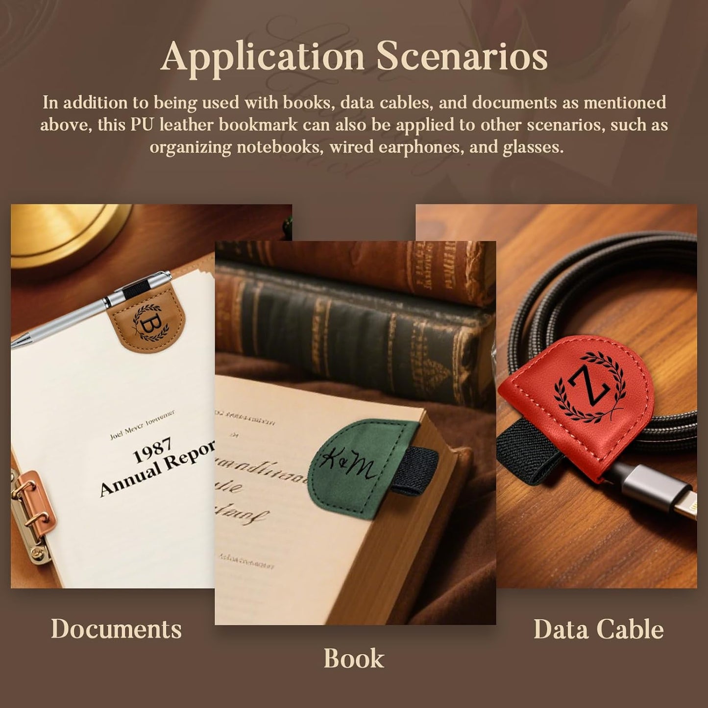 Personalized Leather Magnetic Bookmark™