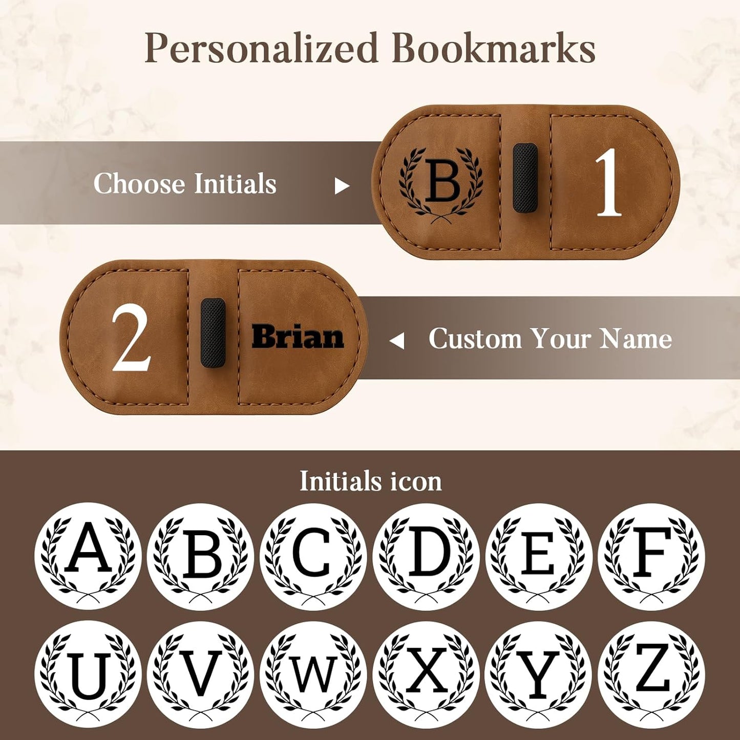 Personalized Leather Magnetic Bookmark™